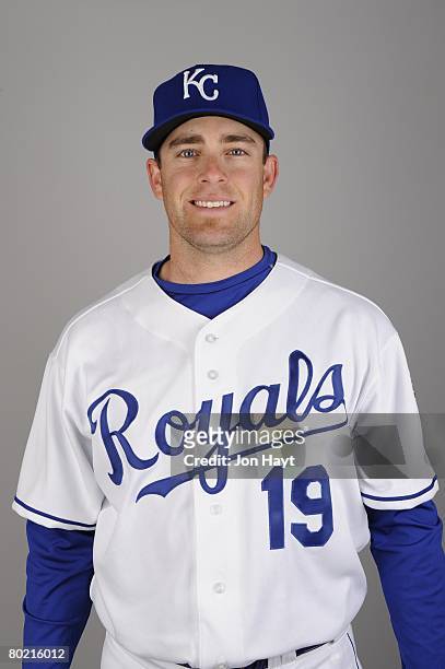 Brian Bannister of the Kansas City Royals poses for a portrait during photo day at Surprise Stadium on February 25, 2008 in Surprise, Arizona.