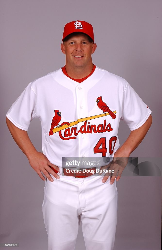 Scec Cardinal Cliff Politte of the St. Louis Cardinals poses for a portrait during ...
