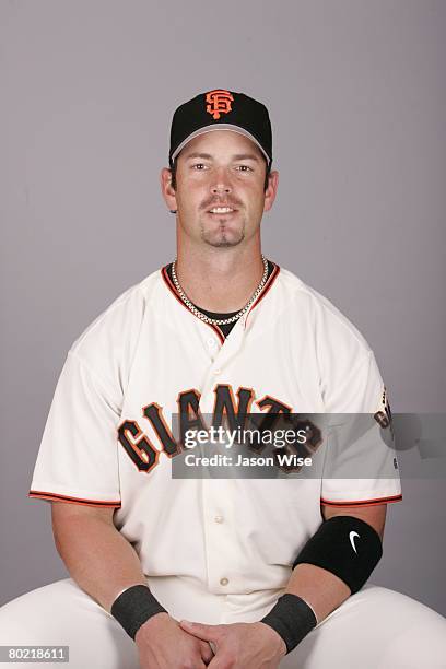 Aaron Rowand of the San Francisco Giants poses for a portrait during photo day at Scottsdale Stadium on February 27, 2008 in Scottsdale, Arizona.