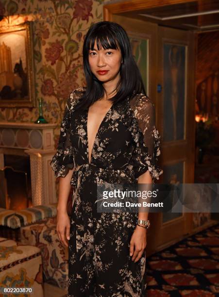 Mimi Xu attends an intimate dinner hosted by Nicky Zimmermann and Margot Robbie to celebrate the opening of the Zimmermann London Flagship store at 5...