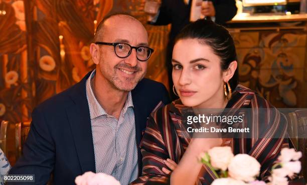 Gianluca Longo and Tali Lennox attend an intimate dinner hosted by Nicky Zimmermann and Margot Robbie to celebrate the opening of the Zimmermann...