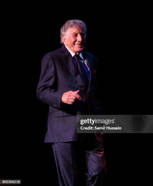 Tony Bennett performs at Royal Albert Hall on June 27, 2017 in London, England.