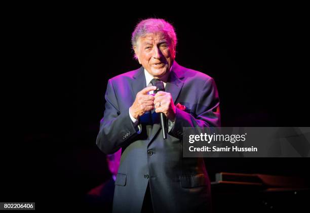 Tony Bennett performs at Royal Albert Hall on June 27, 2017 in London, England.