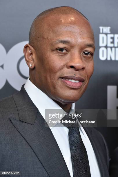 Dr. Dre attends "The Defiant Ones" premiere at Time Warner Center on June 27, 2017 in New York City.