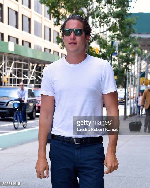 Vito Schnabel seen out in Manhattan on June 27, 2017 in New York City.