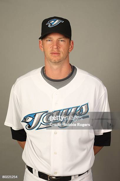 Burnett of the Toronto Blue Jays poses for a portrait during photo day at Knology Park on February 22, 2008 in Dunedin, Florida.