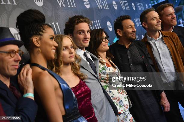 Ewen Bremner, Jasmine Savoy Brown, Oliva DeJonge, Laurie Davidson, Shekhar Kapur, Craig Pearce, and William Houston attend TNT's Season One "Will"...