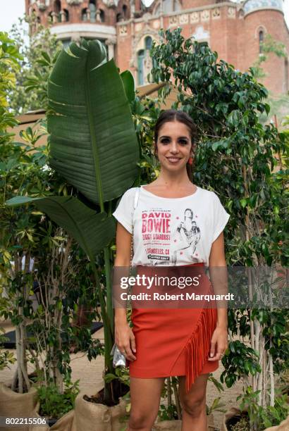 Elena Furiase poses for a portrait during Barcelona 080 Fashion Week held at the Recinte Modernista de Sant Pau on June 27, 2017 in Barcelona, Spain.