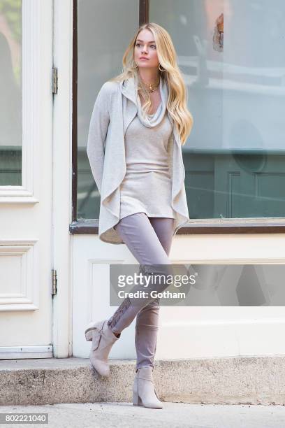 Model Lindsay Ellingson is seen in the West Village on June 27, 2017 in New York City.
