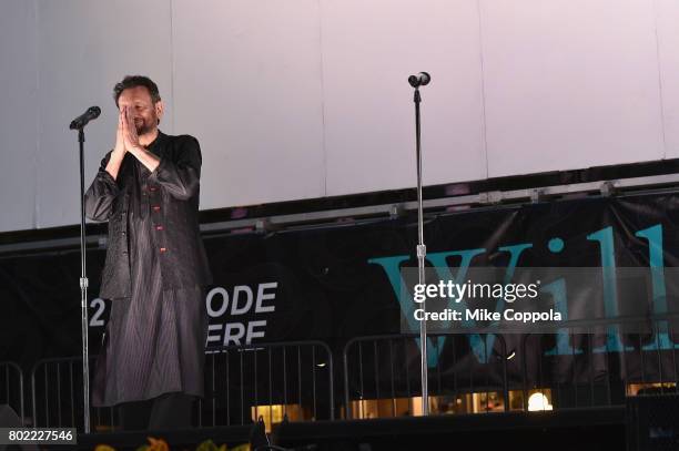 Director and executive producer Shekhar Kapur speaks during TNT's Season One "Will" Premiere at Bryant Park on June 27, 2017 in New York City....