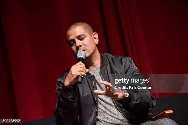 One9 attends the "Made You Look Hip Hop Retrospective Screening of Nas: Time Is Illmatic," screening presented by The Academy of Motion Picture Arts...