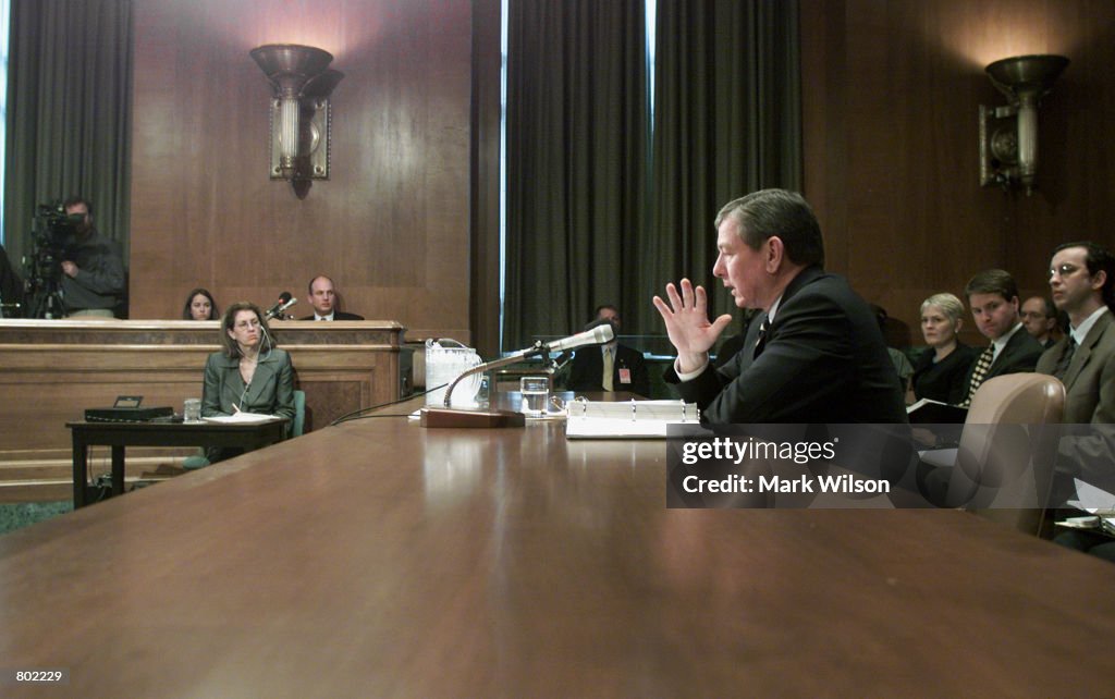 Ashcroft Testifies On Capitol Hill