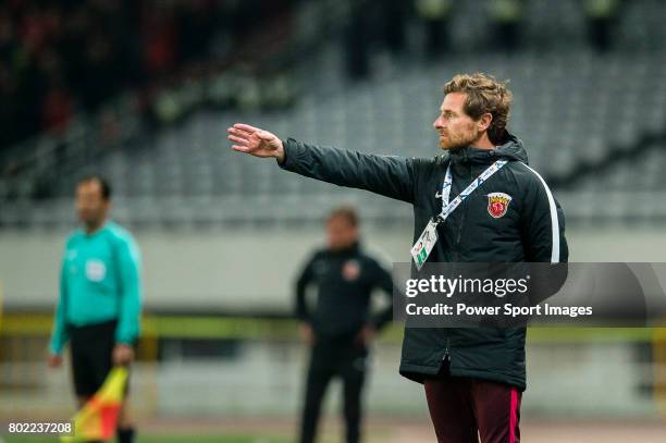 Shanghai FC Head Coach Andre Villas-Boas during the AFC Champions League 2017 Group F match between Shanghai SIPG FC vs Urawa Red Diamonds at the...