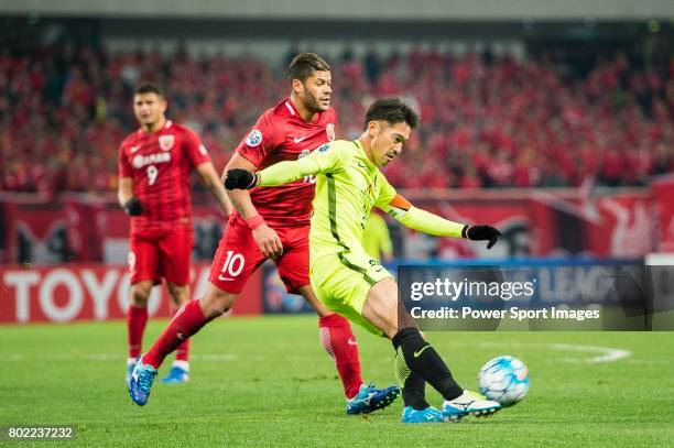 Urawa Reds Midfielder Abe Yuki during the AFC Champions League 2017 Group F match between Shanghai SIPG FC vs Urawa Red Diamonds at the Shanghai...