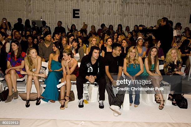Television personality Whitney Port, Audrina Patridge, Lo Bosworth, Brody Jenner, Frankie Delgado and Kristin Cavallari during the Lauren Conrad...