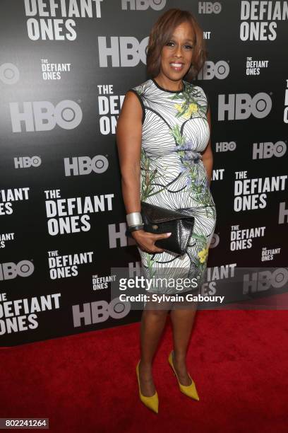 Gayle King attends "The Defiant Ones" New York premiere on June 27, 2017 in New York City.