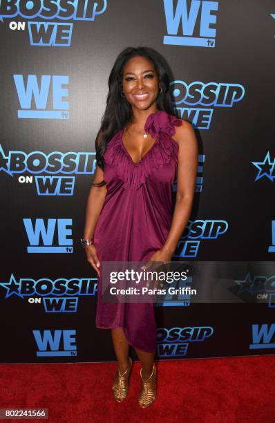 Personality Kenya Moore at "Bossip On WE" Atlanta Launch Celebration at Elevate at W Atlanta Midtown on June 27, 2017 in Atlanta, Georgia.