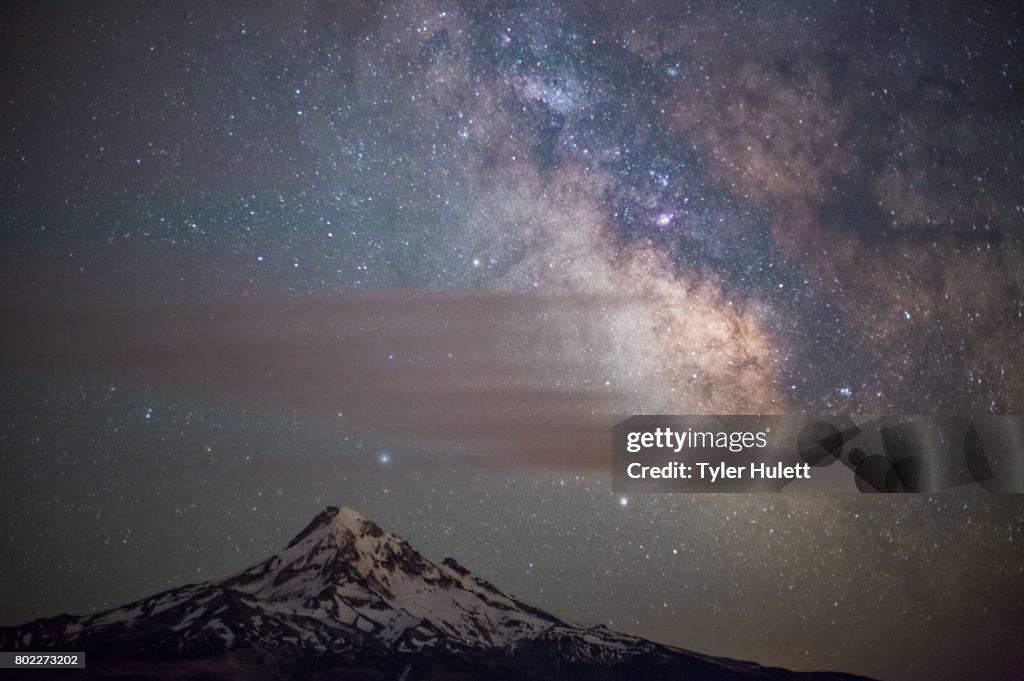Mt. Hood and the Milky Way at Night