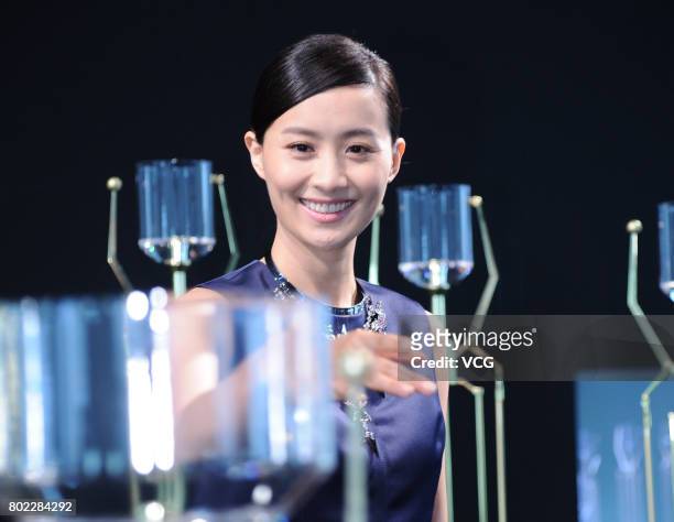Actress Fala Chen attends Swarovski fashion event on June 27, 2017 in Shanghai, China.