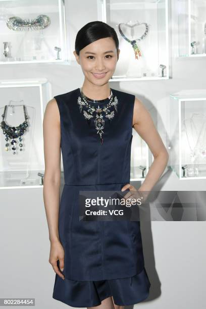Actress Fala Chen attends Swarovski fashion event on June 27, 2017 in Shanghai, China.