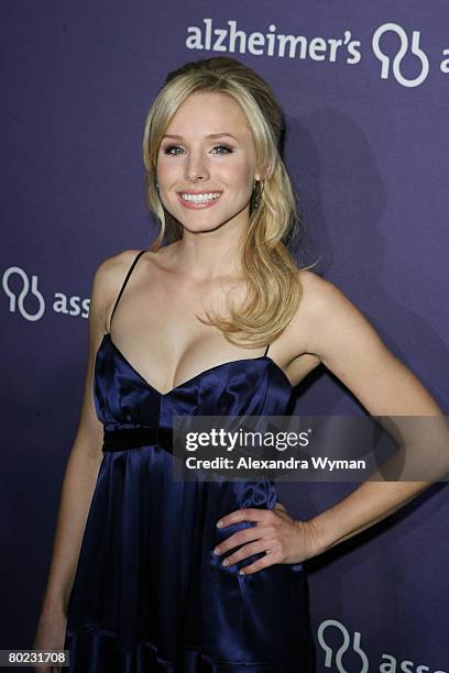 Kristen Bell arrives at The 16th Annual 'A Night at Sardis' benefiting The Alzheimer's Association held at The Beverly Hilton Hotel on March 5, 2008...