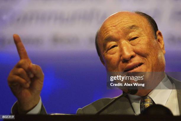 Rev. Moon Rev Sun Myung Moon Photos and Premium High Res Pictures - Getty Images