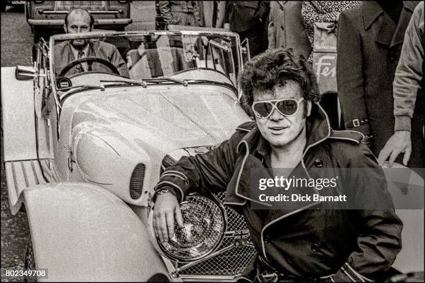 Gary Glitter at a press launch, London 1976.