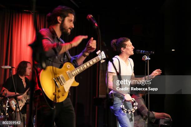 George Gekas, Zack Feinberg, David Shaw, and Ed Williams of The Revivalists perform at Spotlight: The Revivalists at The GRAMMY Museum on June 27,...