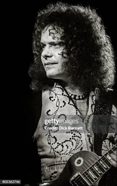 Paul Kossoff of Back Street Crawler performing on stage, New Victoria Theatre, London, United Kingdom, November 28th 1975.