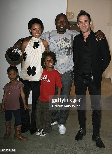 Jasmine Jean-Louis, Evelyn Jean-Louis, Thevi Jean-Louis, actor Jimmy Jean-Louis, and COO of Smashbox Davis Factor attend Mercedes-Benz Fashion Week...