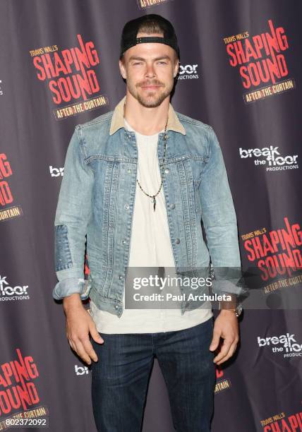 Dancer / TV Personality Derek Hough attends the opening night of "Shaping Sound: After The Curtain" at Royce Hall on June 27, 2017 in Los Angeles,...