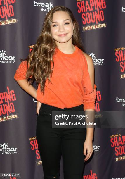 Actress Maddie Ziegler attends the opening night of "Shaping Sound: After The Curtain" at Royce Hall on June 27, 2017 in Los Angeles, California.