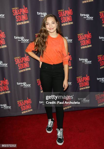 Actress Maddie Ziegler attends the opening night of "Shaping Sound: After The Curtain" at Royce Hall on June 27, 2017 in Los Angeles, California.