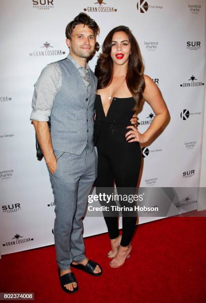 Katie Maloney and Tom Schwartz attend Kyle Chan's 3rd annual #LOVECAMPAIGN Party at SUR Lounge on June 27, 2017 in Los Angeles, California.