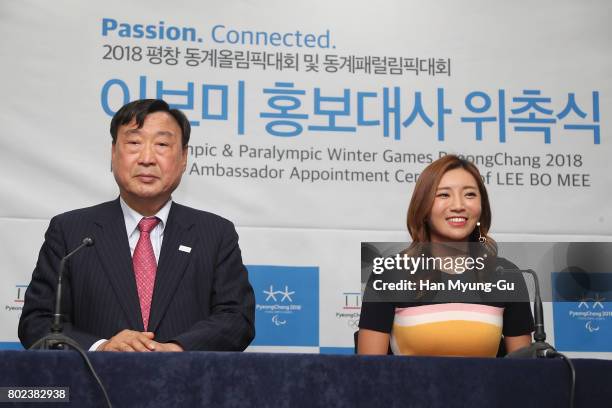 Golfer Bo-Mee Lee aka Lee Bo-Mee is appointed honorary ambassador for the 2018 PyeongChang Olympic Games on June 27, 2017 in Seoul, South Korea.