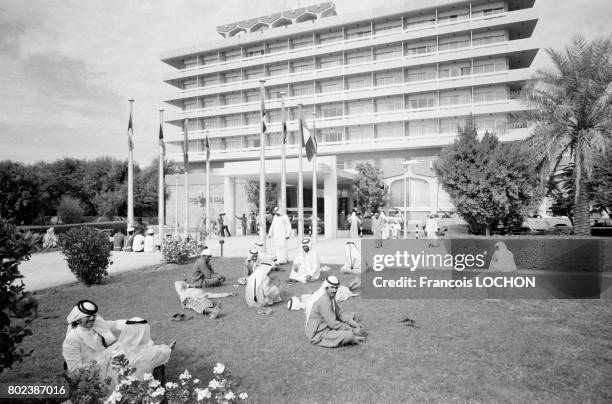 Hôtel Hilton à Al Ain en décembre 1978, aux Emirats Arabes Unis.