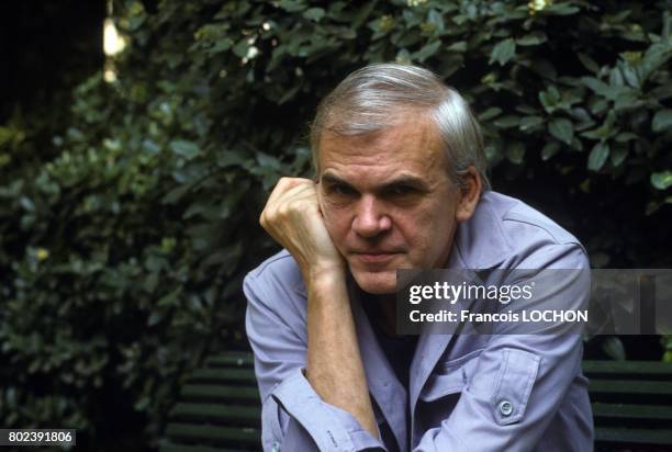 Czech author Milan Kundera on September 17, 1982 in Paris, France.