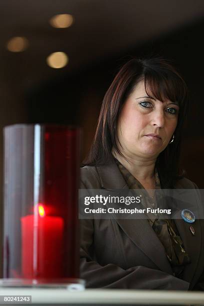 Denise Fergus, the mother of murdered two-year-old James Bulger attends a press conference to launch an appeal to raise funds for bullied children on...
