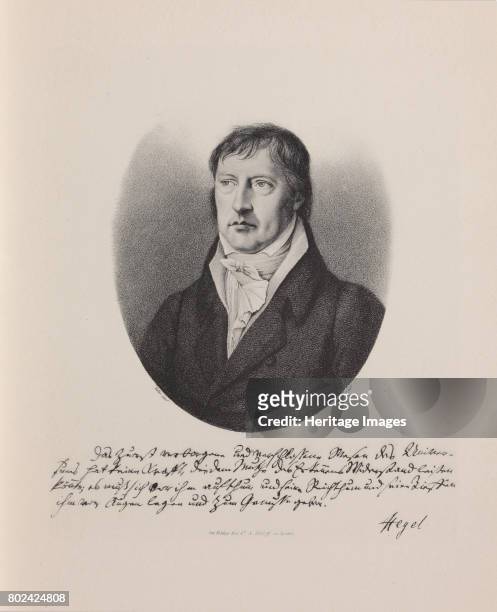 Georg Wilhelm Friedrich Hegel . Found in the collection of I. Turgenev Memorial Museum, Moscow.