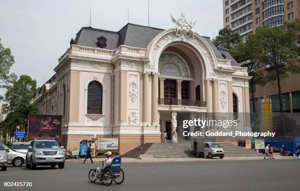 vietnam: ho chi minh city (saigon) - opera house saigon stock pictures, royalty-free photos & images
