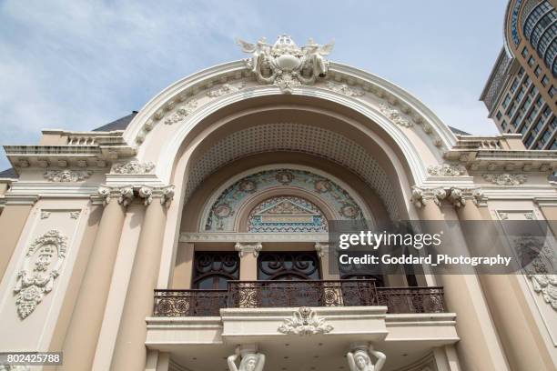 vietnam: ho chi minh city (saigon) - opera house saigon stock pictures, royalty-free photos & images