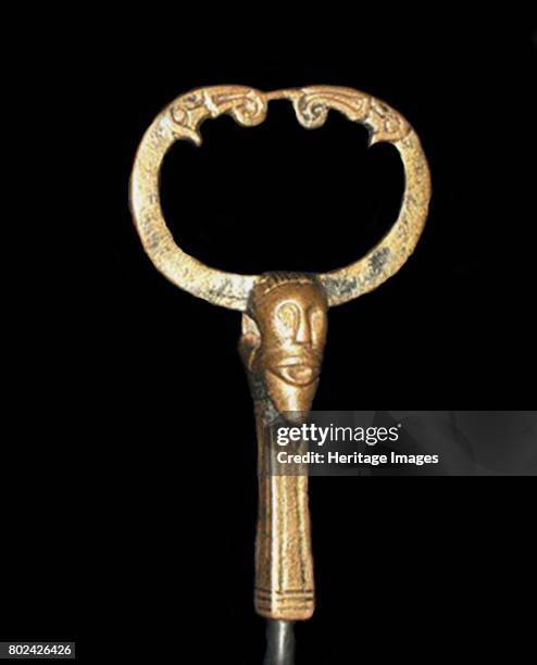 Figurine of a Norse god, probably Odin , 751-775. Found in the collection of State Hermitage, St. Petersburg.