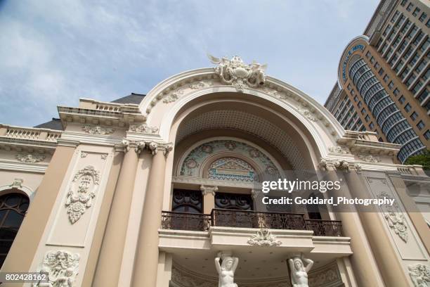 vietnam: ho chi minh city (saigon) - opera house saigon stock pictures, royalty-free photos & images