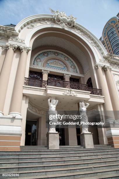 vietnam: ho chi minh city (saigon) - opera house saigon stock pictures, royalty-free photos & images