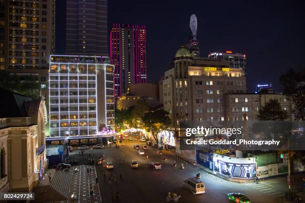 vietnam: ho chi minh city (saigon) - opera house saigon stock pictures, royalty-free photos & images