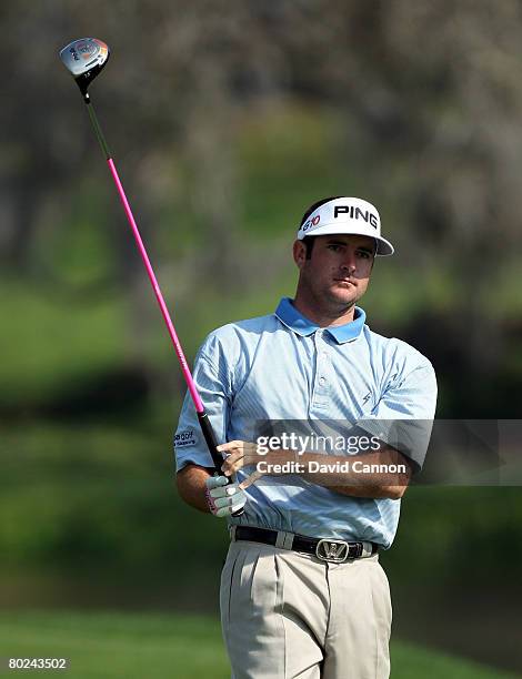 Bubba Watson of the USA plays his tee shot ot the 16th hole during the second round of the 2008 Arnold Palmer Invitational presented by Mastercard at...