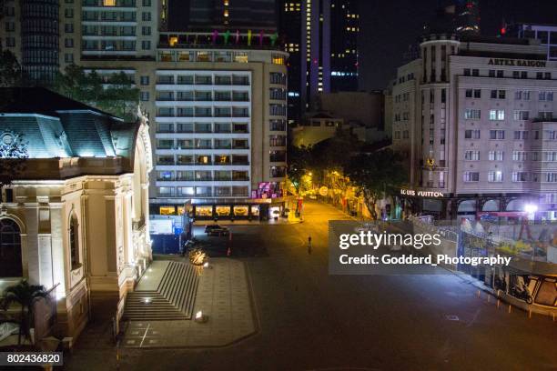 vietnam: ho chi minh city (saigon) - opera house saigon stock pictures, royalty-free photos & images
