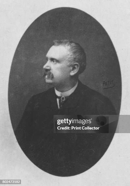 Henri Des Houx', c1893. Henri Durand-Morimbau , French author who wrote under the pseudonym of Henri Des Houx. From the 2e collection [Felix Potin,...