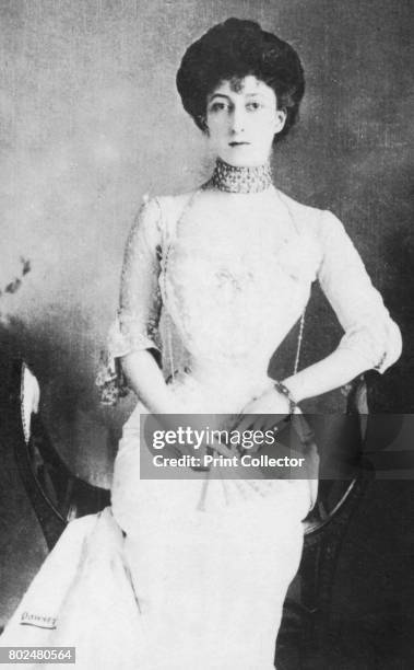 Maud', c1893. Maud Charlotte Mary Victoria, Maud of Wales , Queen of Norway as spouse of King Haakon VII. She was the youngest daughter of the...