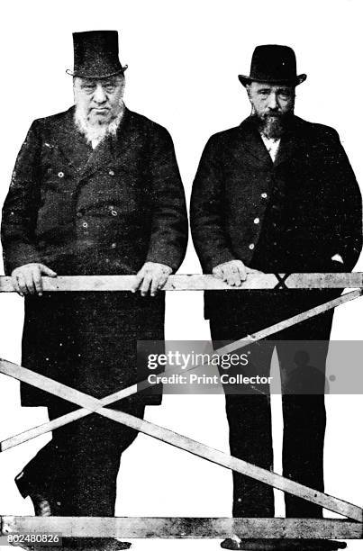 Brother Boers at the Bar', 1900. Paul Kruger, South African politician, c1900. Known as Oom Paul, Stephanus Johannes Paulus Kruger was President of...